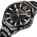 Curren 8389 High Quality Stainless Steel Quartz Analog Fashion Men's Watch – Dial Color: Black, Strap Color: Black – Thumbnail 3