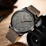 Curren 8386 Genuine Leather Strap Quartz Analog Fashion Men’s Watch – Dial Color: Brown, Strap Color:  Brown  – Thumbnail 3