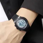 SKMEI 1980 Silicone Strap Digital Sporty Men's Watch – Dial Color: White, Strap Color: Black – Thumbnail 3