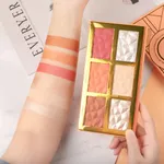 Imagic 6 Color Highlight Blush And Contour Palette Eyeshadow – Thumbnail 5