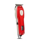 Kemei KM-026 Rechargeable Beard and Hair Clipper Trimmer For Men – Color: Red – Thumbnail 2