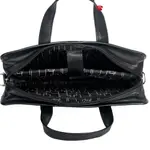 Mens 16 Inch Crossbody Shoulder Office Bag Retro College Satchel – Color: Black – Thumbnail 3
