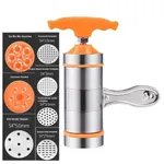 Stainless Steel Noodle Maker Manual Pasta Machine With 9 Press Molds – Thumbnail 3