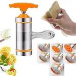 Stainless Steel Noodle Maker Manual Pasta Machine With 9 Press Molds – Thumbnail 2