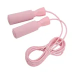Steel Wire Jumping Rope Adjustable Skipping Rope – Color: Pink – Thumbnail 3
