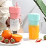 6 Blade Powerful Portable Rechargeable Juicer Mug with Straw – Thumbnail 3