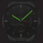CRRJU 2222 High Quality Stainless Steel Multifunctional Analog Quartz Classic Men's Watch – Dial Color: Black, Strap Color: Gold  – Thumbnail 2