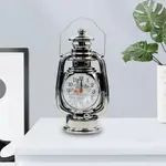 Vintage Alarm Clock Retro Oil Lamp Table Clock Watch – Color: Black – Thumbnail 2