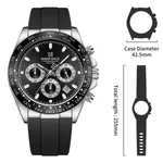 Naviforce NF8054 Sleek Metallic Luminous Men's Watch – Dial Color: Black, Strap Color: Black – Thumbnail 3