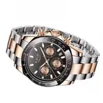LIGE 8937 Premium Analog Stainless Steel Luxury Men's Watch – Dial Color: Black, Strap Color: Rose – Thumbnail 2