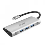 WiWU Alpha 631STR 6-in-1 Multi-function Type-C Hub Adapter – Thumbnail 1
