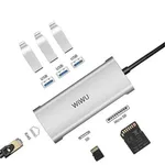 WiWU Alpha 631STR 6-in-1 Multi-function Type-C Hub Adapter – Thumbnail 2