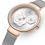 NAVIFORCE NF5013 Mesh Stainless Steel Analog Watch For Women – Dial Color: Silver, Strap Color: Silver – Thumbnail 2