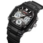 SKMEI 2389 Fashion Analog Digital Function Sport Men's Watch – Dial Color: Grey, Strap Color: Black – Thumbnail 2