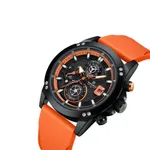 Naviforce 8033 Luxury Military Sports Quartz Analog Men's Watch – Dial Color: Orange, Strap Color: Orange – Thumbnail 2