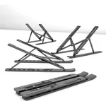 Yuanxin X-ZJ801 Retractable Adjustable Laptop Stand with Anti Slip Pad – Color: Black – Thumbnail 2