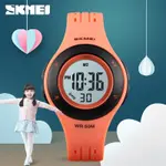 SKMEI 1455 Digital Waterproof Luminous Sporty Kid's Watch – Dial Color: Black, Strap Color: Orange – Thumbnail 3