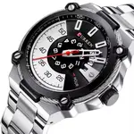 Curren 8345 Luxury Design Stainless Steel Analog Men's Watch – Dial Color: White, Strap Color: Silver – Thumbnail 2