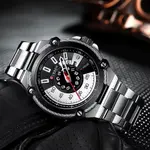 Curren 8345 Luxury Design Stainless Steel Analog Men's Watch – Dial Color: White, Strap Color: Silver – Thumbnail 4