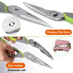 Multi-functional 7 in 1 Stainless Steel Kitchen Scissors – Thumbnail 5