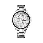 Naviforce NF9089 Stainless Steel Chronograph Multifunctional Classic Men's Watch – Dial Color: White, Strap Color: Silver – Thumbnail 1