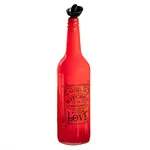 HEREVIN 151144-801 0.75 Ltr Drip-Free Borosilicate Glass Oil Bottle Bright Red – Thumbnail 1