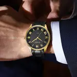 Curren 8409 Roman Number With Stainless Steel Analog Men's Watch – Dial Color: Black, Strap Color: Black – Thumbnail 4