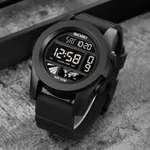 SKMEI 1906 Fashion Stopwatch Waterproof Digital Sports Men's Watch – Dial Color: Black, Strap Color: Black – Thumbnail 3