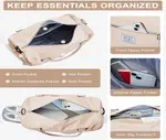 Shoes Compartment and Wet Pocket Waterproof Gym Bag – Color: Pink – Thumbnail 2