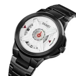 SKMEI 1699 Quartz Luxury Brand Creative Men's Watch – Dial Color: White, Strap Color: Black – Thumbnail 2