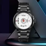 SKMEI 1699 Quartz Luxury Brand Creative Men's Watch – Dial Color: White, Strap Color: Black – Thumbnail 4