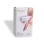 Kemei KM-6833 1600W Foldable Hair Dryer for Women – Thumbnail 4
