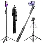 Lenuo L12 Extended 1060mm Tripod With Remote Shutter Bluetooth Selfie Stick – Thumbnail 2