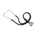 COFOE PVC Cardiology & General Dual Tube Professional Stethoscope – Color: Black – Thumbnail 2