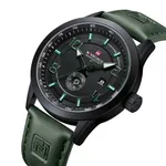 NAVIFORCE NF9229 Luminous Quartz Movement Men’s Watch – Dial Color: Green, Strap Color: Green  – Thumbnail 2