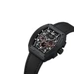 Naviforce 8053 High Quality Genuine Leather Straps Chronograph Men's Watch – Dial Color: Black, Strap Color: Black – Thumbnail 2