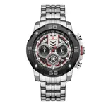 NAVIFORCE NF9175 Stainless Steel Chronograph Men's Watch – Dial Color: Silver, Strap Color: Silver – Thumbnail 1