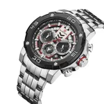 NAVIFORCE NF9175 Stainless Steel Chronograph Men's Watch – Dial Color: Silver, Strap Color: Silver – Thumbnail 2