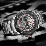 NAVIFORCE NF9175 Stainless Steel Chronograph Men's Watch – Dial Color: Silver, Strap Color: Silver – Thumbnail 4