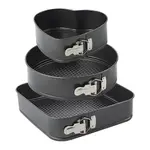 Non-stick Removable Bottom/Leak proof 3 pieces Cake Pan Maker – Thumbnail 2