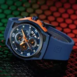 NAVIFORCE NF8051T Luxury Silicone Band Quartz Men's Watch – Dial Color: Blue, Strap Color: Blue – Thumbnail 4