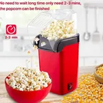 Automatic Electric Hot Air Top Cover Plastic Household and Car Popcorn Machine – Color: Red – Thumbnail 3