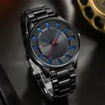 Curren 8406 Luxury Stainless Steel Quartz Casual Fashion Men's Watch – Dial Color: Black, Strap Color: Black – Thumbnail 4