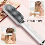 HQT-909B Comb Brush Hair Straightening Iron Built – Color: White – Thumbnail 3