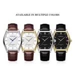 CRRJU 5020 Genuine Leather Strap Quartz Analog Luxury Redefined Men’s Fashion Watch – Dial Color: Silver, Strap Color:  Brown  – Thumbnail 5