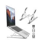 Laptop Stand Adjustable Aluminum Alloy Foldable Stand for 10-17 inch Tablets Notebook Laptop – Color: White – Thumbnail 4