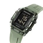 NAVIFORCE 7102 Transparent Digital Date Children’s Sports Watch – Dial Color: Black, Strap Color: Green  – Thumbnail 2