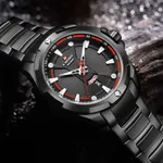 NAVIFORCE NF9161 Stainless Steel Analog Men's Watch – Dial Color: Black, Strap Color: Black – Thumbnail 4