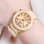 NAVIFORCE NF7103 Sports Waterproof Led Women's Watch  – Dial Color: Gold, Strap Color: Gold  – Thumbnail 4