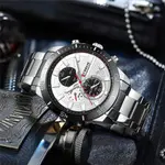 Curren-8417 High Quality Stainless Steel Luminous Men's Watch – Dial Color: White, Strap Color: White – Thumbnail 5